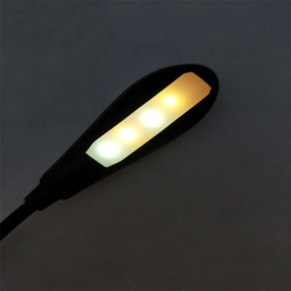 4/7 светодиодный светильник для книг с зарядкой мини гибкая яркая прищепка чтения