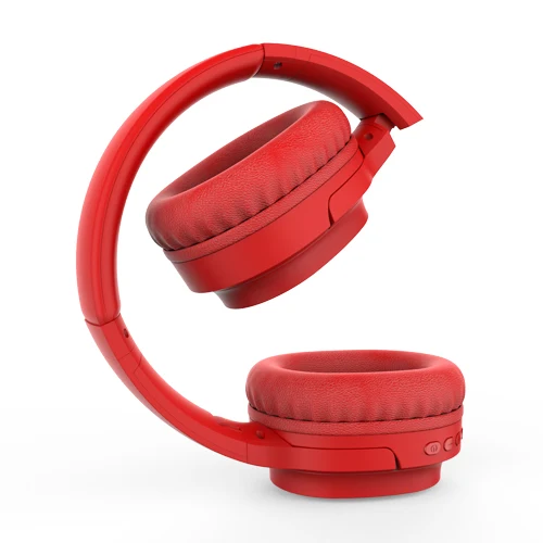 MX-WL06Red Наушники MOXOM Bluetooth с функцией активного шумоподавления, беспроводная гарнитура для телефонов и музыки с распознаванием лица - Цвет: MX-WL06Red