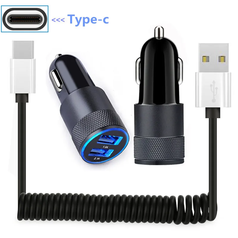 Весеннее автомобильное зарядное устройство типа C usb QC 3 0 для Leagoo S9/S8 Pro Bluboo S3/S8/S8