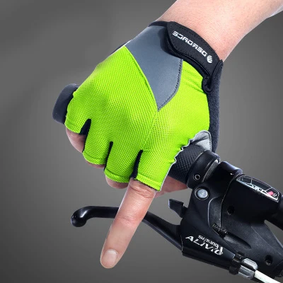 DEROACE дышащий велосипедные перчатки Велосипеды на открытом воздухе гоночный