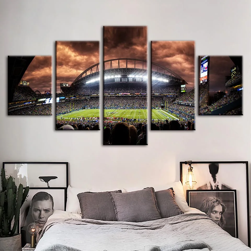 Картина на холсте украшение для дома настенное искусство футбол спорт стадион