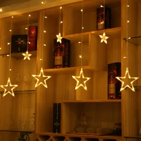 2021 new ramadan products led string lights for decoration home eu 220v 3m romantic fairy star led curtain string light