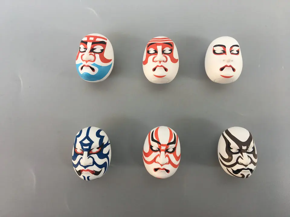 

pvc figure Japanese indigenous products mask 6pcs/set