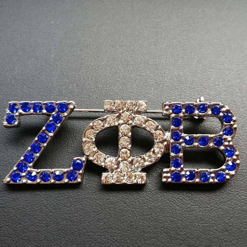 mix Прямая zeta Phi Beta Sorority буквы лацкан булавка zpb брошь ювелирные изделия - Окраска металла: mix