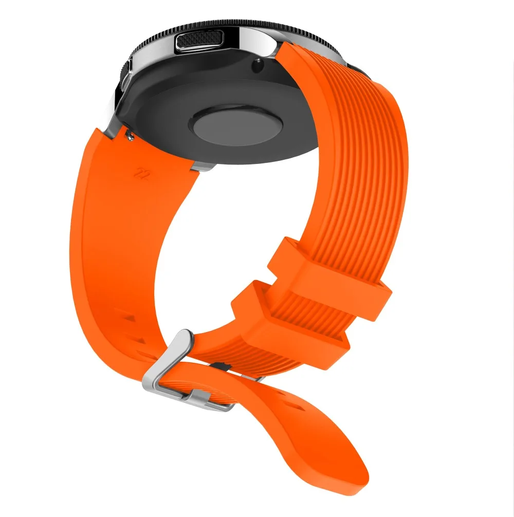 Силиконовый ремешок на запястье для samsung Galaxy Watch 46 мм 42 мм Active Active2 gear S3 S2 аксессуары для умных часов Спортивные товары