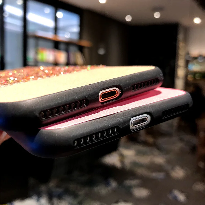 Роскошный блестящий чехол для iphone 7 8 Plus 6 s S силиконовый XS Max XR iPhone 8X10 s|Бамперы| |