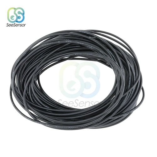 

10 метров UL1007 ПВХ провод ультра гибкий кабель 24AWG провод ПВХ электронный кабель красный/черный/синий/желтый