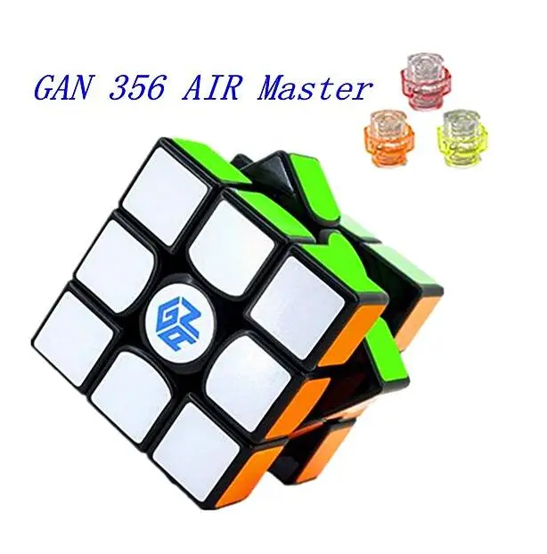 Кубик скорости Cuberspeed Gans 356 Air Master 3х3 магический куб Gan головоломка черного цвета с