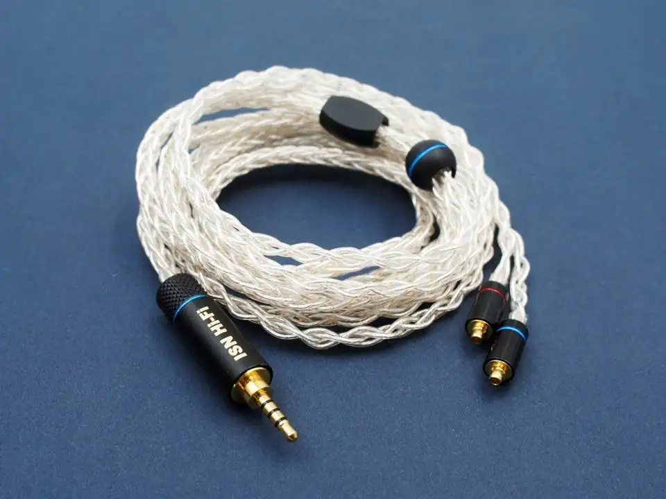 ISN Audio S8 8 нитей 19 ядер с серебристым покрытием HiFi Audiophile IEM наушники-вкладыши