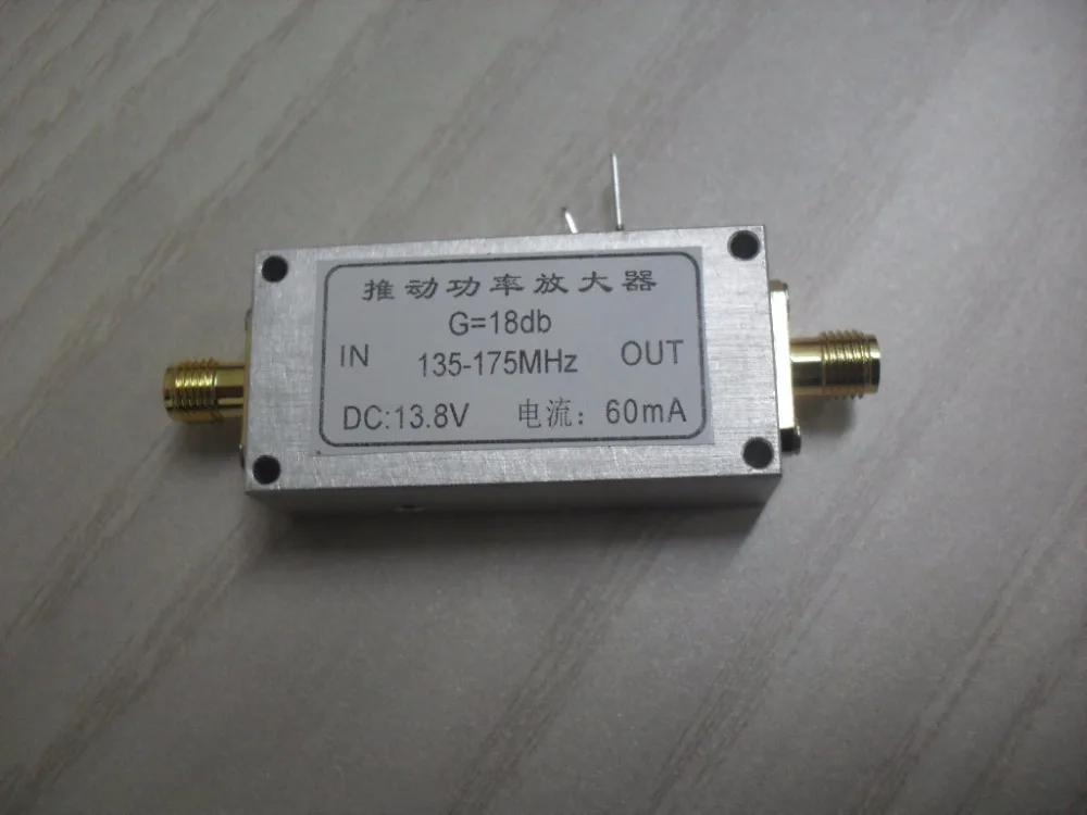 

NEW 1PC 135-175MHz Gain: 18dB V-Segment Push Power Amplifier RF Power Amplifier High Frequency Power Amplifier Power Amplifier