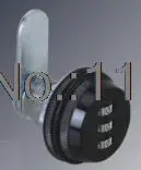 Черная идентификация 3-значный замок с кодовым замком сбрасываемый БЕСКЛЮЧЕВОЙ