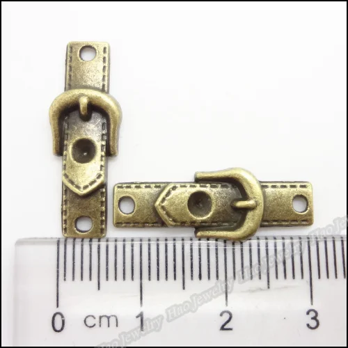 120 шт винтажные амулеты кожаный ремень Кулон Античный бронзового цвета из