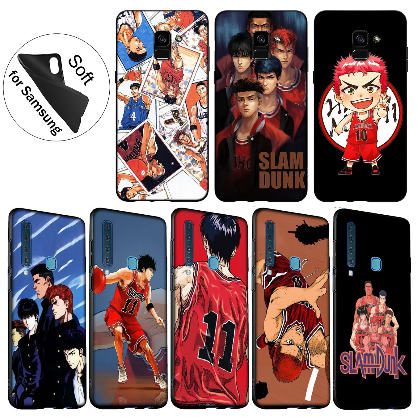 IYICAO SLAM DUNK Мягкий силиконовый чехол для Samsung Galaxy A6 A9 A8 A7 2018 A3 A5 2016 2017 Note 9 8 10 Plus Lite |