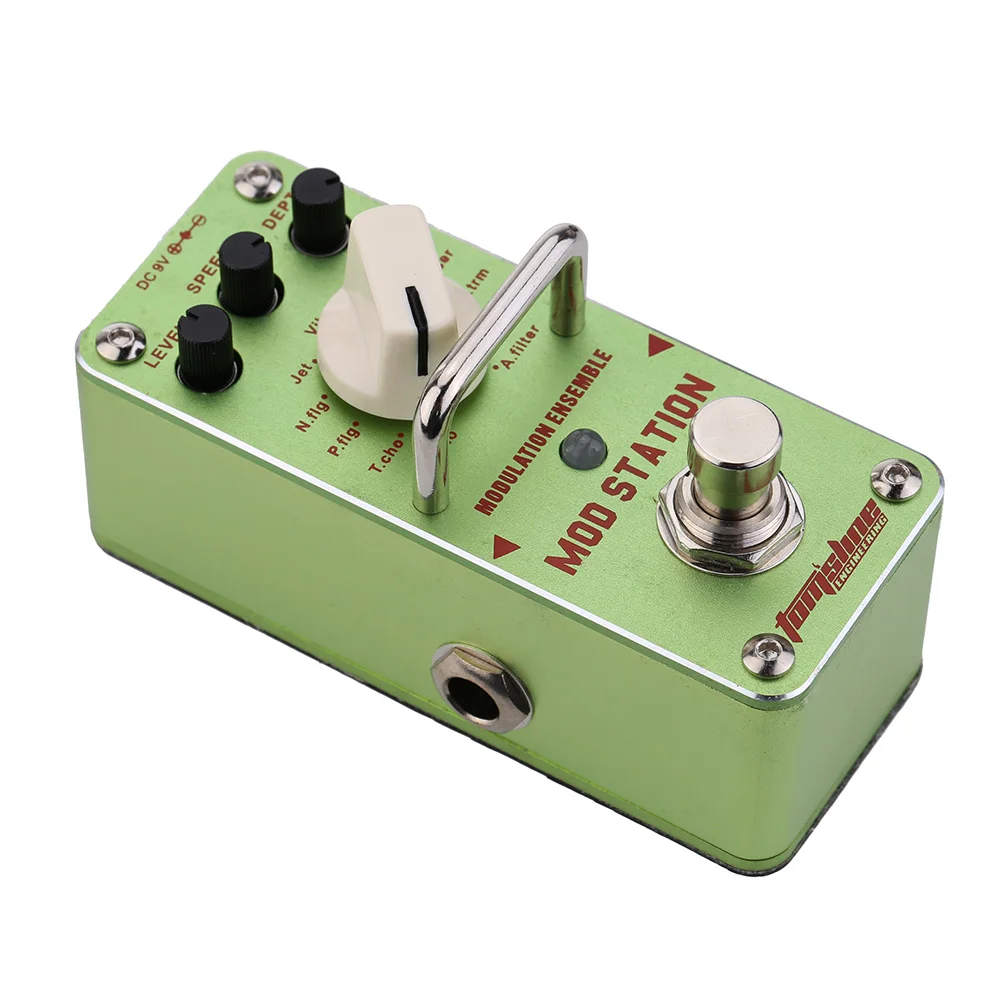AROMA AMS-3 Mod Station Modulation Ensemble Electric Guitar Effect Pedal Mini Single with True Bypass |