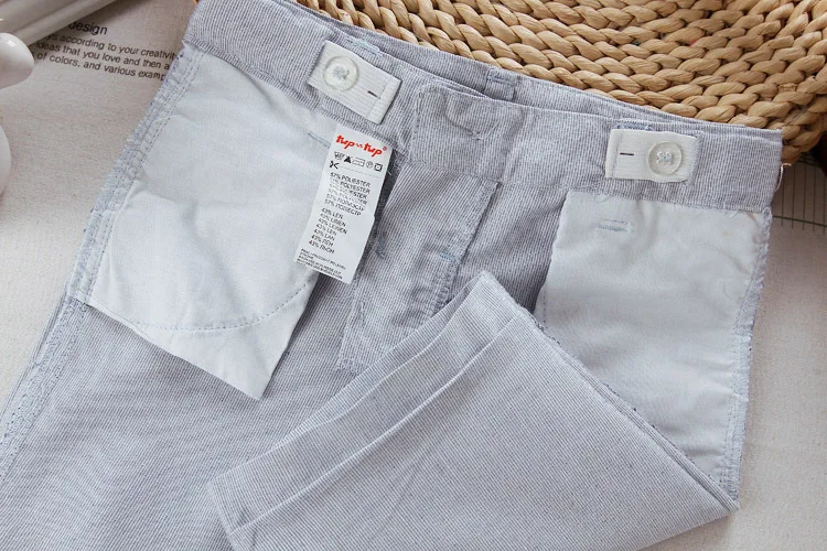 Однотонные детские шорты с регулируемой талией из смешанной льняной ткани типа А