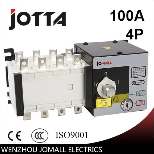 Jotta 100amp 220 В/230 В/380 В/440 В 4 полюсный 3 фазы автоматический переключатель ОВД|ats automatic