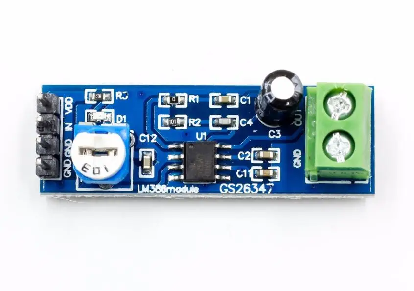 DIY LM386 супер аудио усилитель 200X усиление моно модуль Плата 5-12 В | Электронные