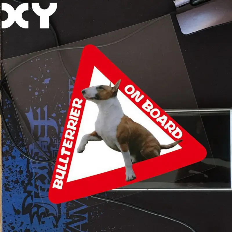 XY Bull Terrier на борту грузовика автомобильные наклейки двигатель заднее стекло