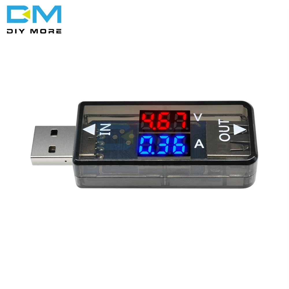 Мини 5 в USB измеритель напряжения тока тестер зарядного устройства Вольтметр