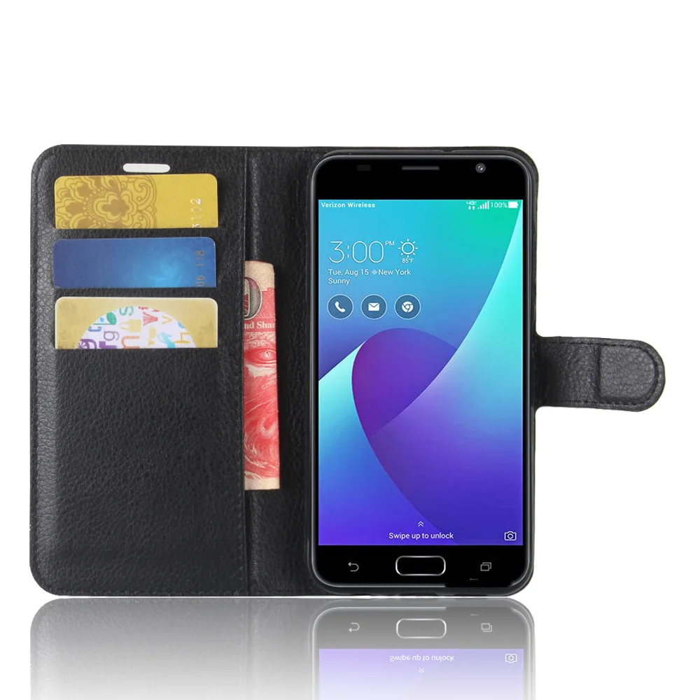 Для Asus Zenfone V V520KLCase Роскошная Обложка на заднюю панель из искусственной кожи чехол
