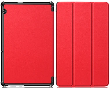 PC-Red Тонкий чехол из искусственной кожи для huawei MediaPad T5 10 AGS2-W09/L09/L03/W19 10," Подставка для планшета чехол для huawei MediaPad T5 чехол - Цвет: PC-Red