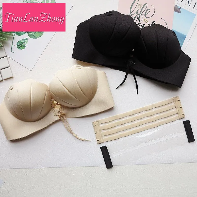 50 PCS Sexy Women Shell Shape Invisible Push Up Seamless Sexy Wire Fly Bra Underwear Bralette Lingerie Sujetador