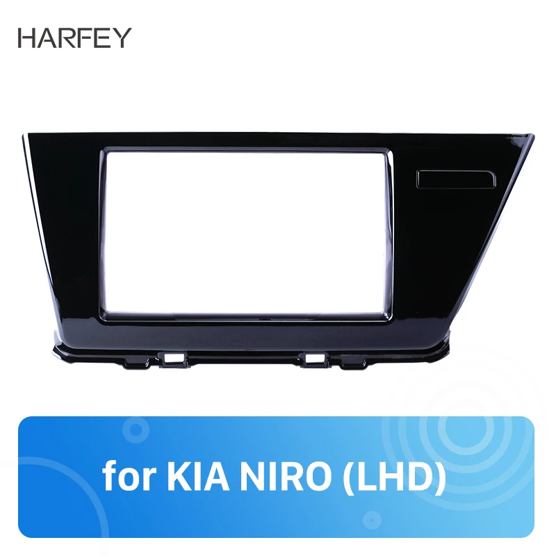 

Автомагнитола Harfey 2 DIN, панель приборной панели для KIA NIRO (LHD), ультрафиолетовая, черная, OEM стиль, панель приборной панели, комплект без зазора, бесплатная доставка
