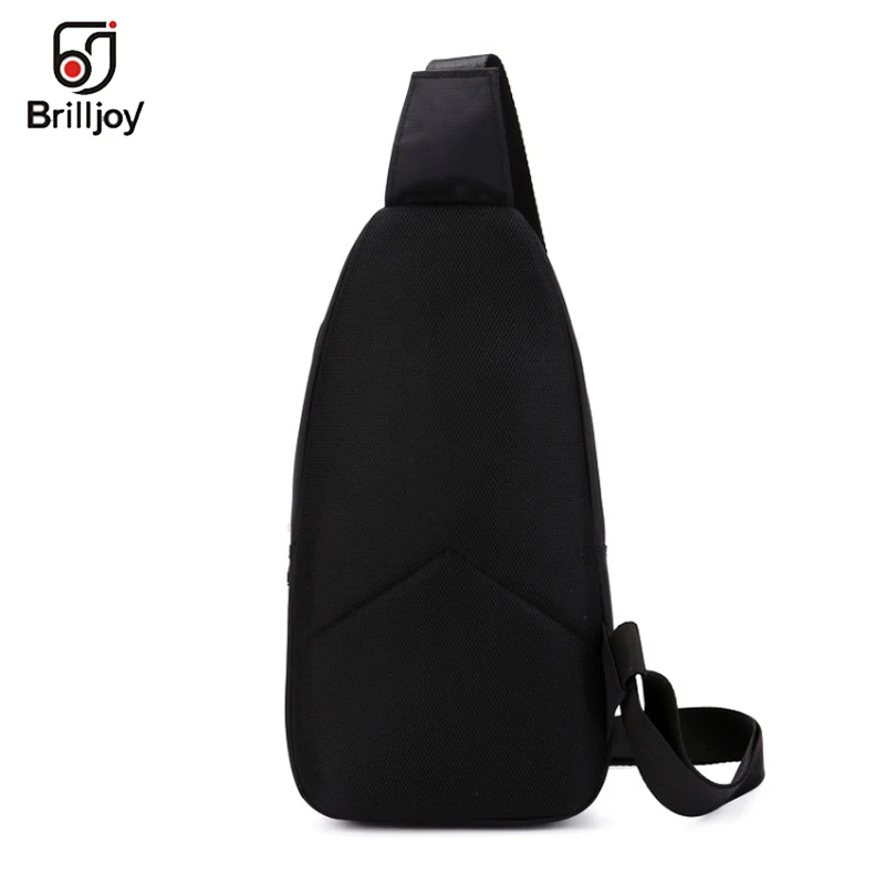 Brilljoy Men's Fashion Crossbody Bags for Men Messenger Chest Bag Casual Bag Waterproof Nylon Single Shoulder Strap Pack 2019New