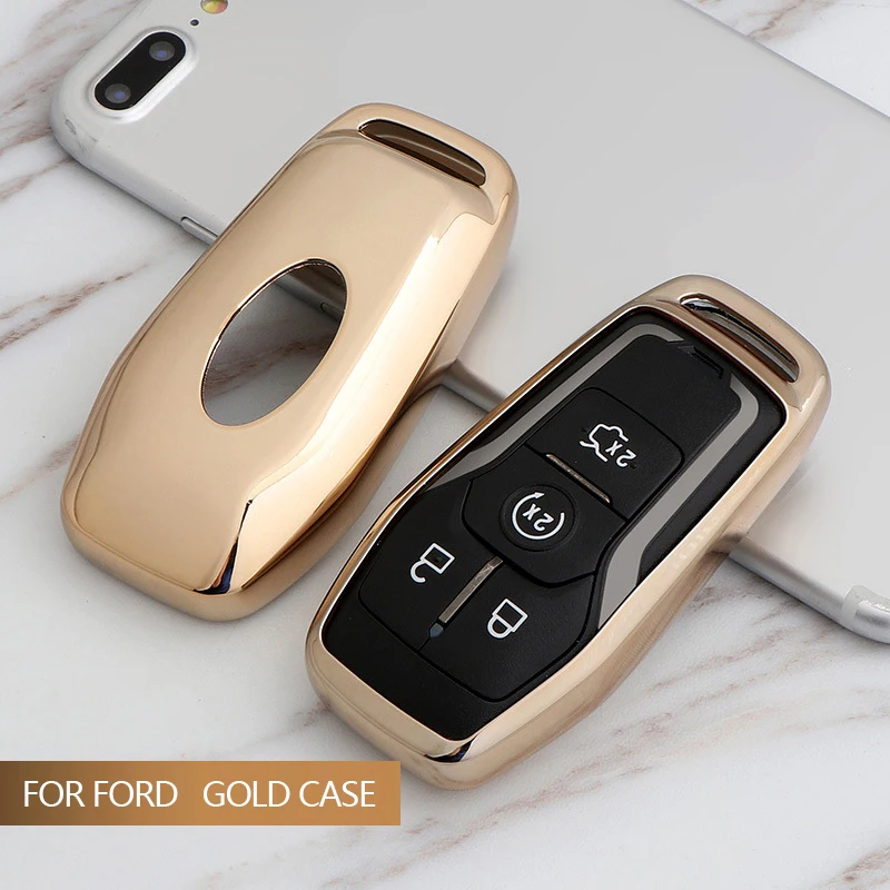 For Ford 2015 2016 Explorer Taurus Mondeo FUSION Mustang F-150 F-450 F-550 LINCOLN MKX MK2 MKC TPU Smart Car Key Case Cover | Автомобили и