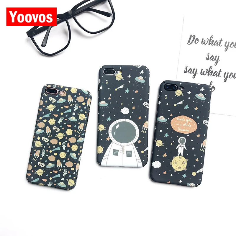 Yoovos 2018 Новый литературы и Книги по искусству астронавт чехол для телефона IPhone 6 7 8
