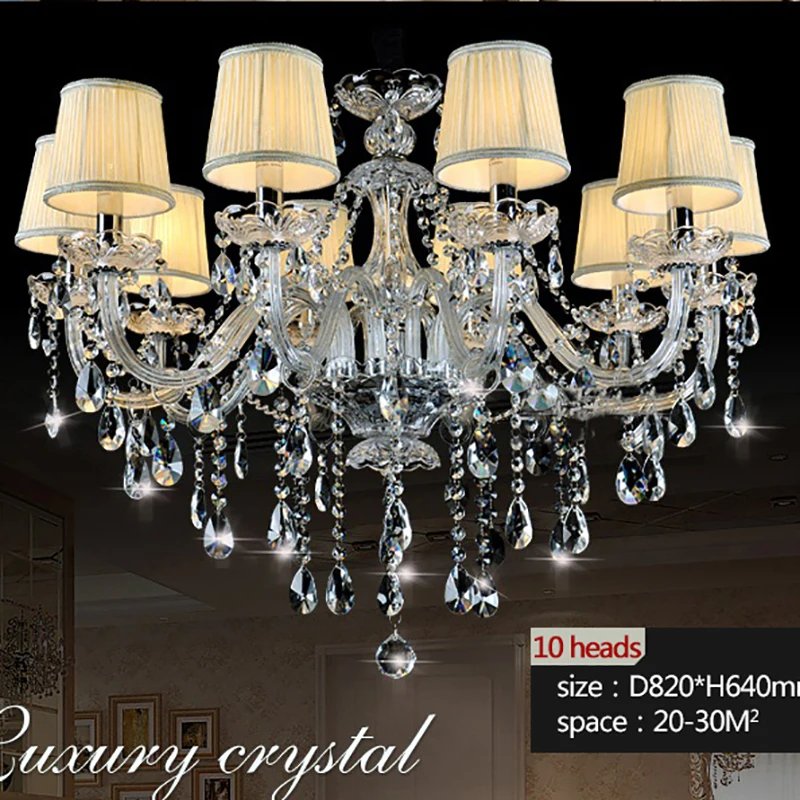 Современный хрустальные люстры блеск de cristal Sala Люстры 6 8 10 руки дополнительно