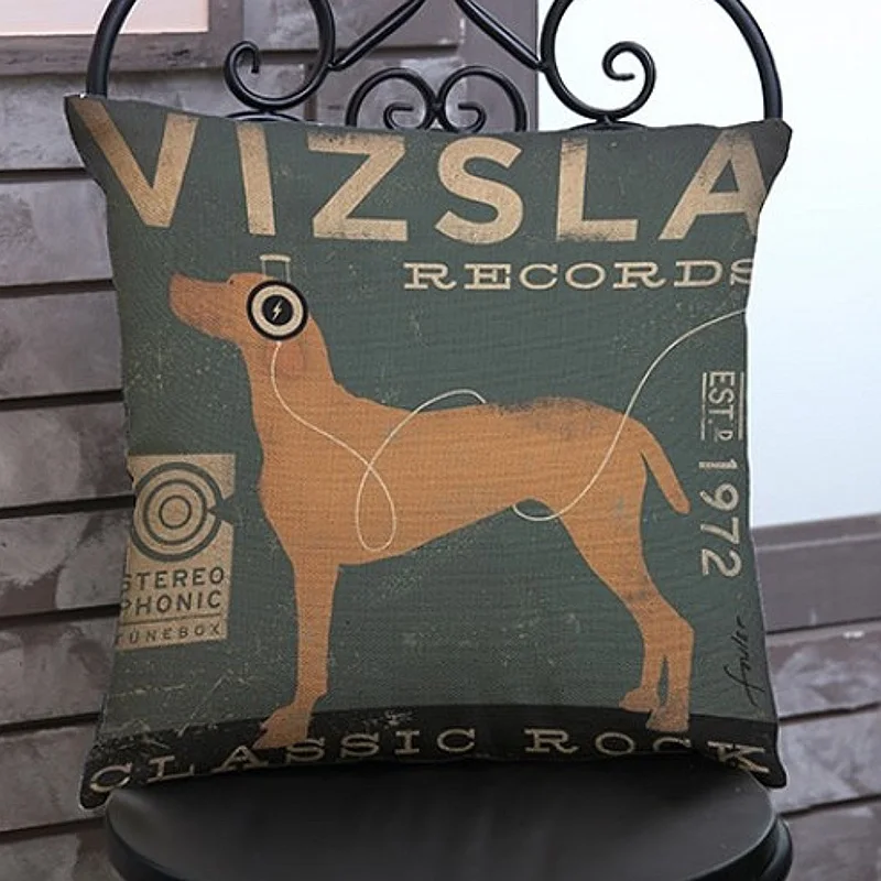 Винтажная такса черная серая коричневая собака щенок с гарнитурой домашний