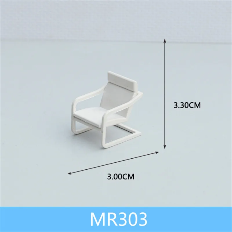 MR303 1 шт./лот масштаб 1:25 пластиковый миниатюрный мебель стол и стул для строительства поезда Макет железной дороги декорации аксессуары - Цвет: MR303