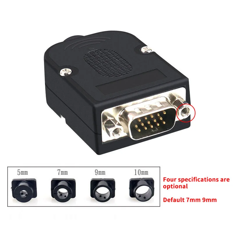 D-SUB DB15 VGA Мужской Женский головка 3 ряда 15 контактный разъем распределительный терминал винтовой Тип DIY разъем для отправки отвертки - Цвет: B