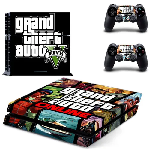 DPTM0418 Grand Theft Auto V GTA5 наклейка для PS4 виниловая наклейка, стикер для консоли sony Playstation 4 и 2 контроллера наклейка для PS4 наклейка - Цвет: DPTM0418
