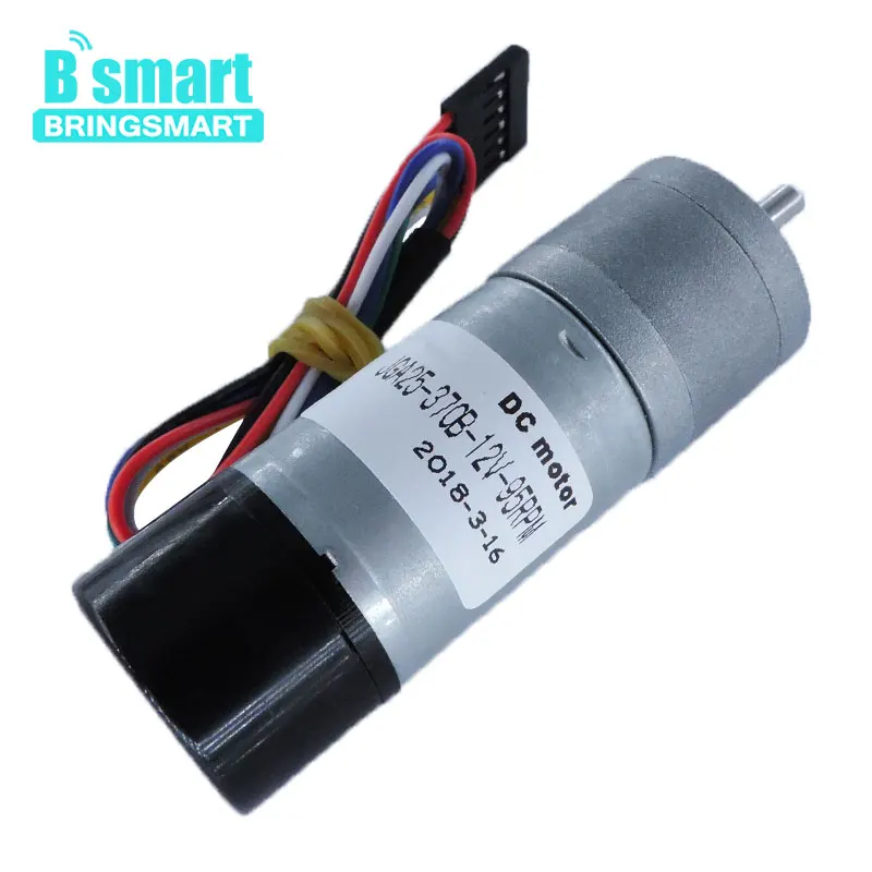 Bringsmart JGA25 370GB мини редуктор электродвигателя двигатель постоянного тока 12 Вольт