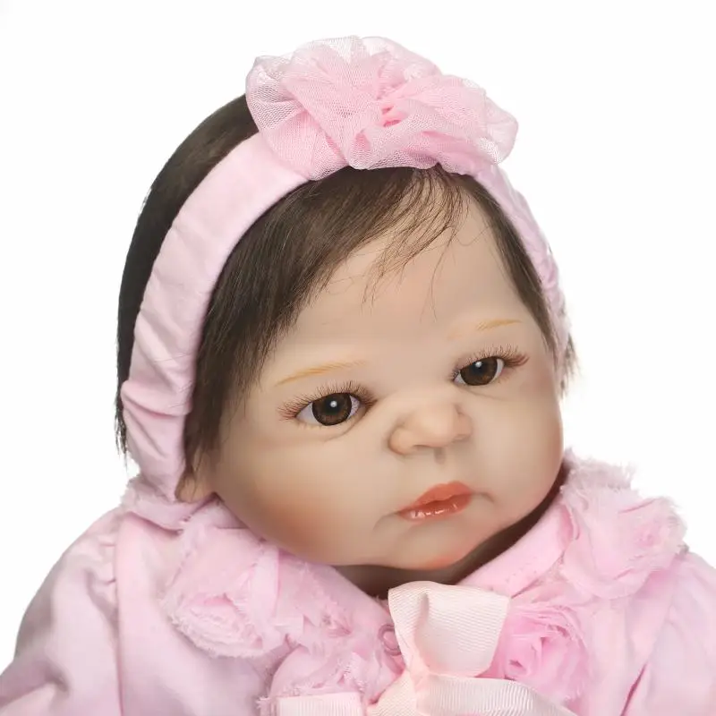 Полностью виниловая силиконовая кукла-реборн с реальным полом красивая одежда