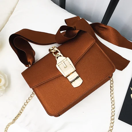 TekiEssica Весенняя мода красный бархат бантом цепи клапаном сумка мини Shoudler Crossbody