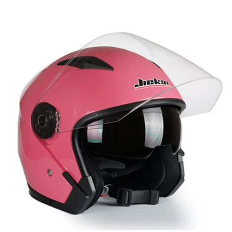 Мотоцикл JIEKAI шлемы электрический велосипедный шлем открытым лицом двойной