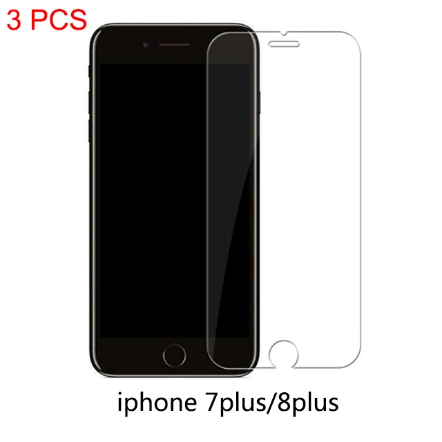 Защитное стекло для iphone 6 7 8 6s Plus X glass flim iphone 7 8x6 защита экрана закаленное стекло на iphone 7 6s - Цвет: For iphone 7 plus