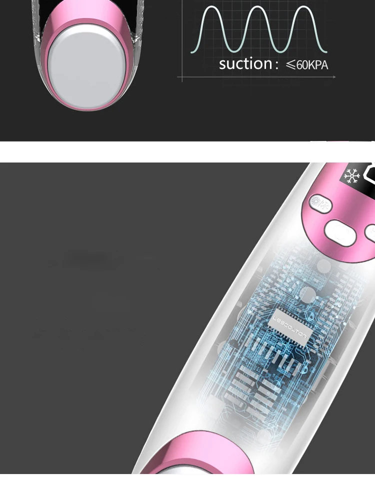 Устройство для удаления черных точек пылесос для очистки пор Электрический очищающий прибор для извлечения 4 сменных всасывания зонд USB Перезаряжаемый