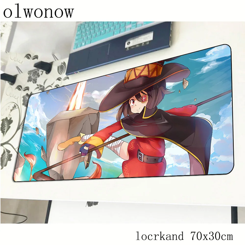 Konosuba коврик для мыши с рисунком HD компьютерный геймерский красивый 70x30 см padmouse