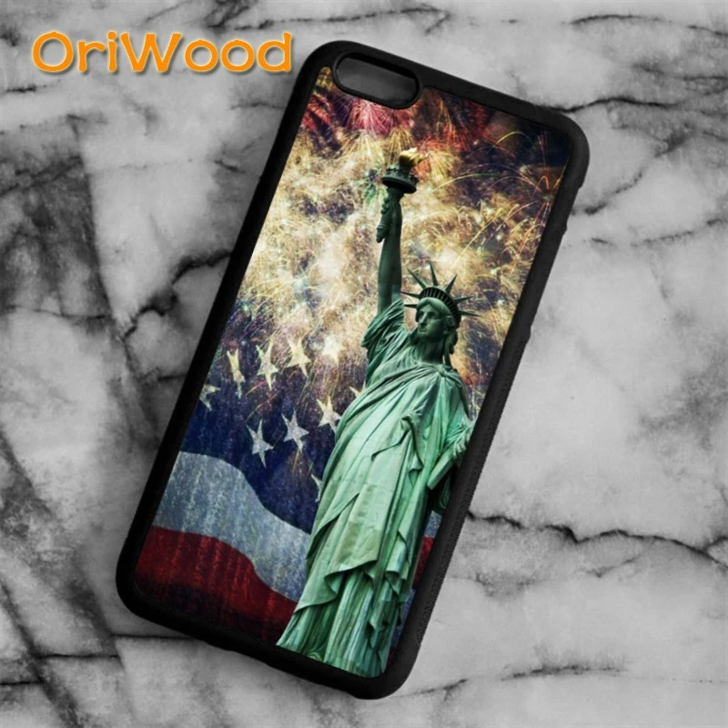Чехол OriWood с американским флагом для iPhone 6s 7 8 plus X XR XS 11 12 pro max Samsung Galaxy S7 S8 S9 S10 plus|s7