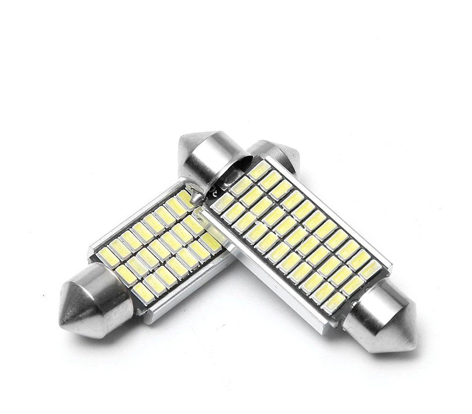 2 шт. 31 мм 36 мм/39 мм/41 мм C5W C10W 18 27 30 33 SMD 3014 Светодиодный гирлянда светильник CANBUS без ошибок авто интерьер купола лампы