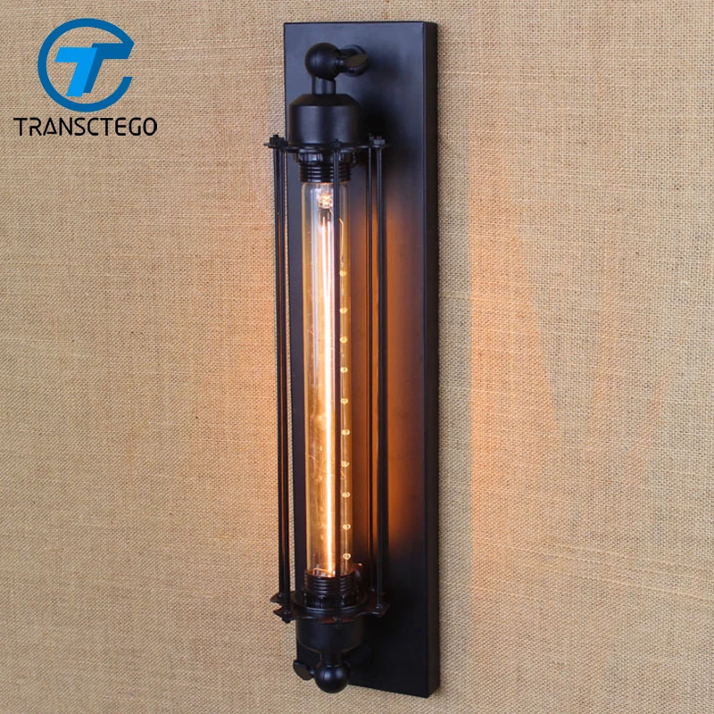 TRANSCTEGO Retro Style Wall lamp Edison Bulb Light applique murale wall lights apliques pared lamparas de pared wandlamp