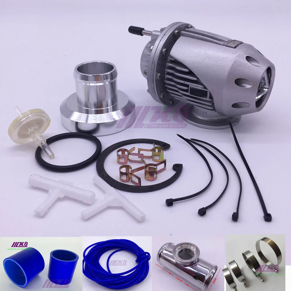 SQV Blow Off Valve BOV III 3 (silve)+2.5&quot Flange Pipe +Clamps kit Silicone Hose | Автомобили и мотоциклы