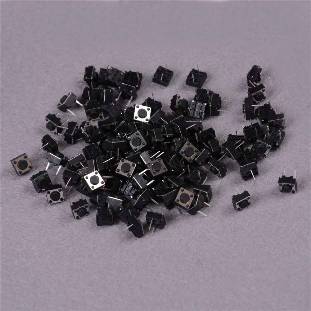 100 шт./лот 6x6x4.3мм 4PIN микро переключатель водонепроницаемый DIP тактильный Такт Мини