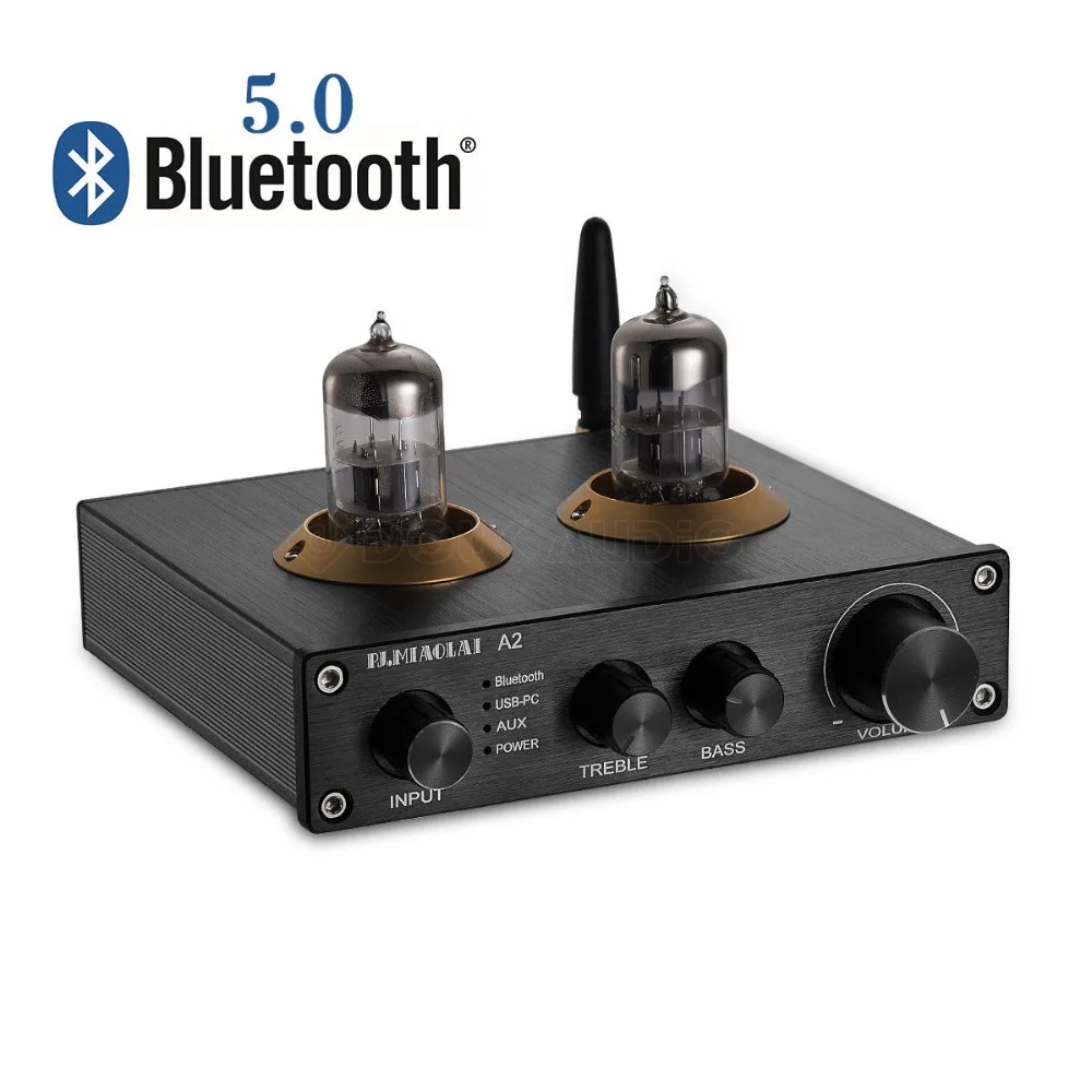 Nobsound стерео 6N3 вакуумный ламповый преусилитель Bluetooth 5 0 HiFi USB PC декодер AUX