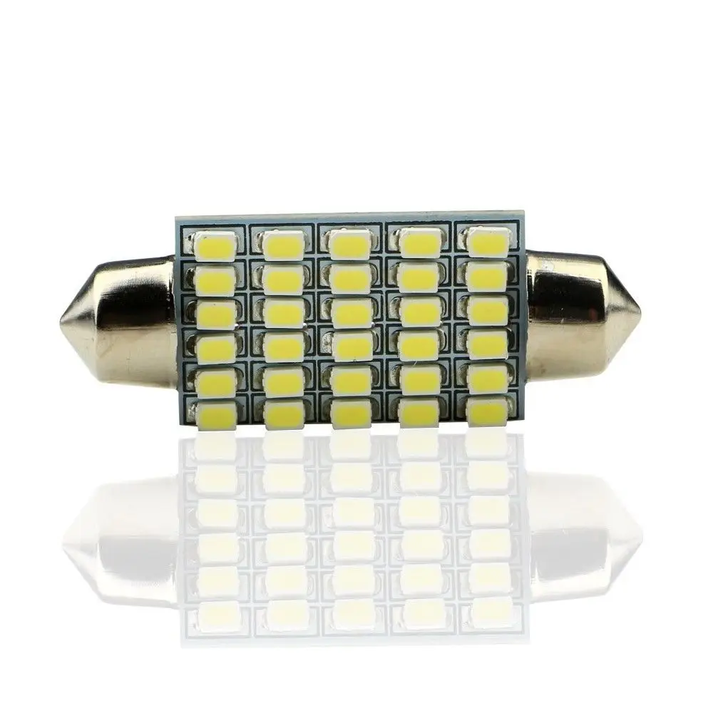 Комплект 10 ламп C5W Torpedo 30 SMD светодиоды светильник Smd светильники Super Branca 41 мм 42 DC 12 В