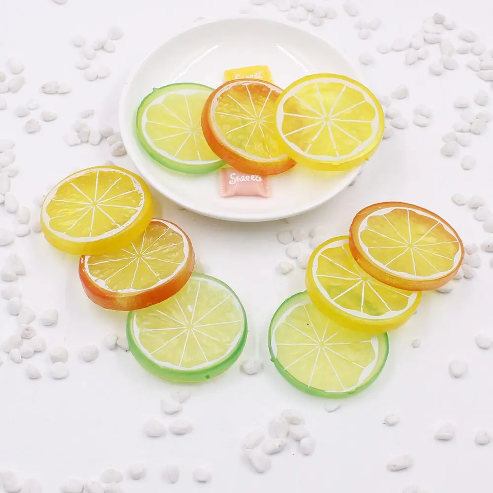 2 шт./лот искусственные экологически чистые токсичные ломтики лимона для